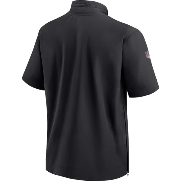 Jacksonville jaguars nike sideline coach short sleeve hoodie quarter zip jacket Black L