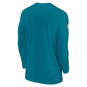 Jacksonville jaguars nike sideline coach uv performance long sleeve t shirt Teal L