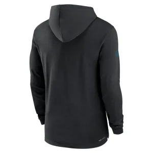 Jacksonville jaguars nike sideline performance long sleeve hoodie t shirt Black L