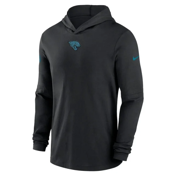 Jacksonville jaguars nike sideline performance long sleeve hoodie t shirt Black M