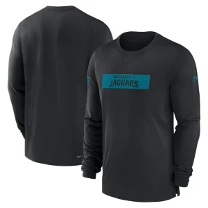Jacksonville jaguars nike sideline player performance long sleeve t shirt Black