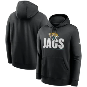 Jacksonville jaguars nike team impact club pullover hoodie Black