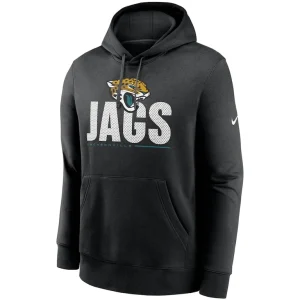 Jacksonville jaguars nike team impact club pullover hoodie Black M