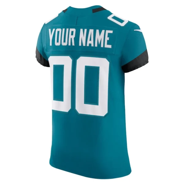 Jacksonville jaguars nike vapor f.u.s.e. elite custom jersey Teal 48