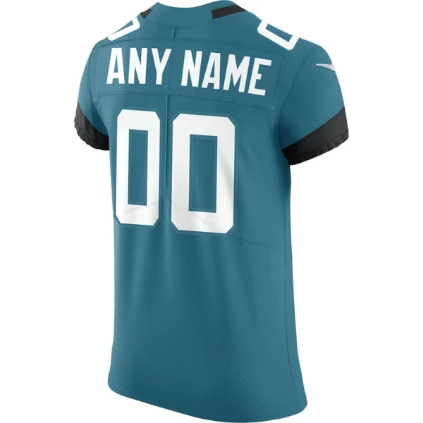 Jacksonville jaguars nike vapor untouchable elite custom jersey Teal 48