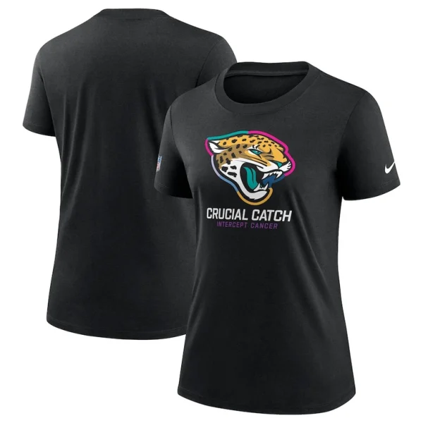 Jacksonville jaguars nike womens 2024 nfl crucial catch tri blend t shirt Black
