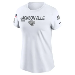 Jacksonville jaguars nike womens 2024 salute to service legend performance t shirt White S