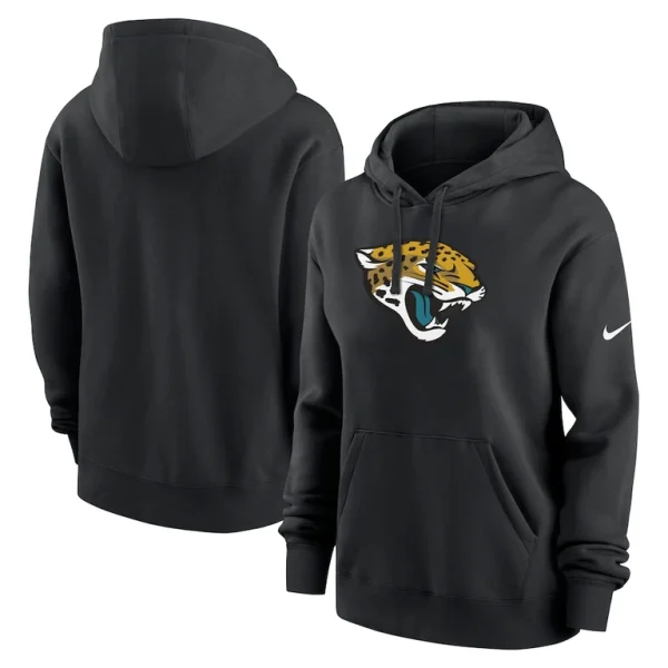 Jacksonville jaguars nike womens club fleece pullover hoodie Black