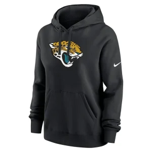 Jacksonville jaguars nike womens club fleece pullover hoodie Black S