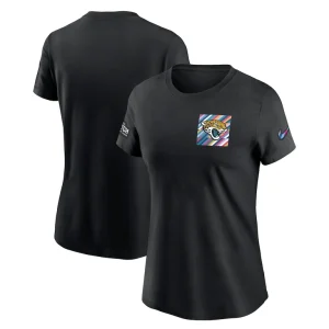 Jacksonville jaguars nike womens crucial catch sideline tri blend t shirt Black