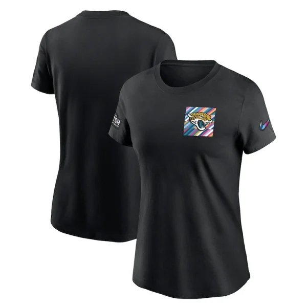 Jacksonville jaguars nike womens crucial catch sideline tri blend t shirt Black