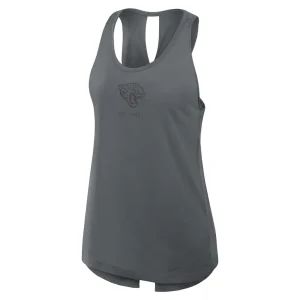 Jacksonville jaguars nike womens established date crisscross performance tank top Gray S