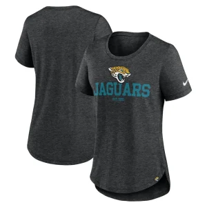Jacksonville jaguars nike womens fashion tri blend t shirt Heather black