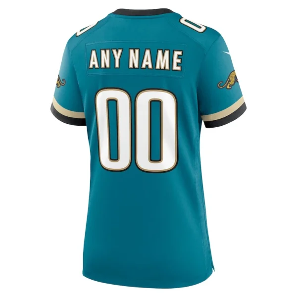 Jacksonville jaguars nike womens prowler throwback custom game jersey Teal L