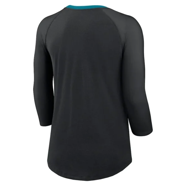 Jacksonville jaguars nike womens raglan 34 sleeve t shirt Black M