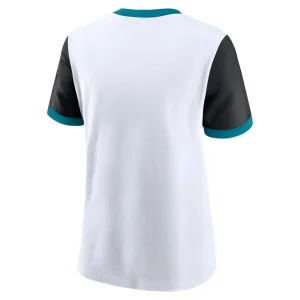 Jacksonville jaguars nike womens rewind ringer t shirt Whiteblack M