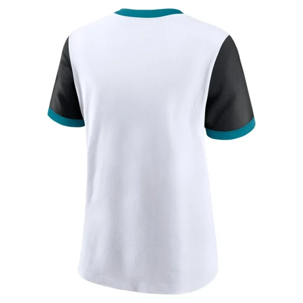 Jacksonville jaguars nike womens rewind ringer t shirt Whiteblack M