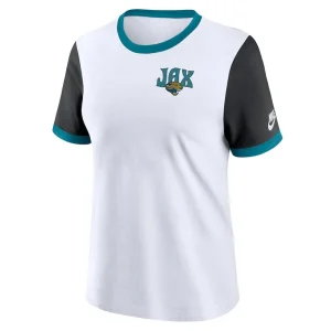 Jacksonville jaguars nike womens rewind ringer t shirt Whiteblack S