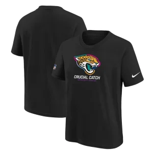 Jacksonville jaguars nike youth 2024 nfl crucial catch t shirt Black