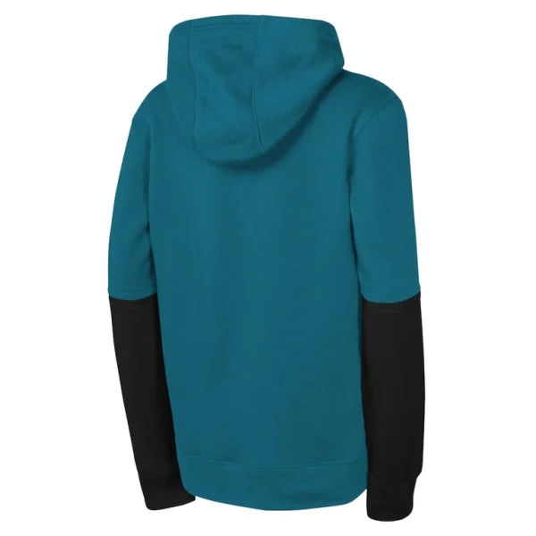 Jacksonville jaguars nike youth club pullover hoodie Teal Yth L