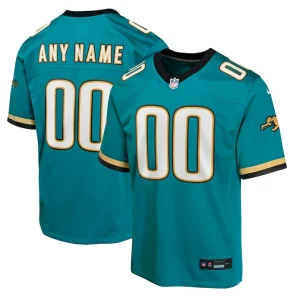Jacksonville jaguars nike youth prowler throwback custom game jersey Teal