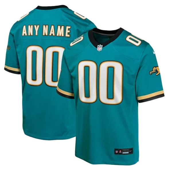 Jacksonville jaguars nike youth prowler throwback custom game jersey Teal