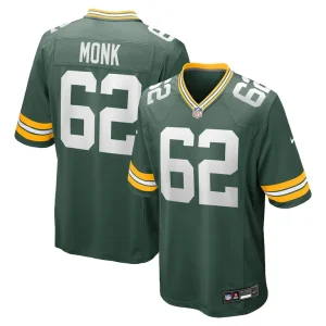 Jacob monk green bay packers nike game jersey Green