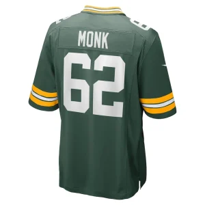 Jacob monk green bay packers nike game jersey Green L
