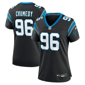 Jaden crumedy carolina panthers nike womens game jersey Black