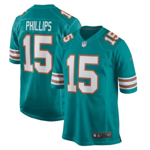 Jaelan phillips miami dolphins nike alternate game jersey Aqua