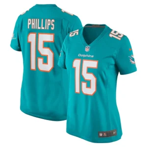 Jaelan phillips miami dolphins nike womens game player jersey Aqua