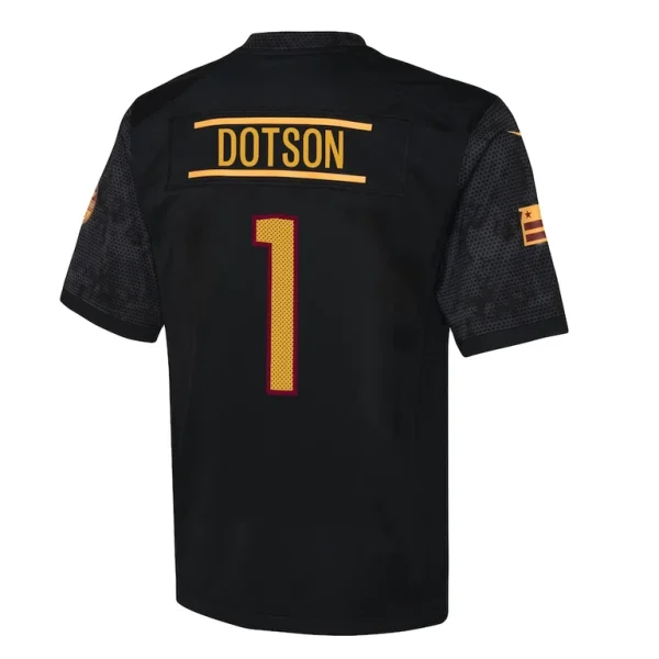Jahan dotson washington commanders nike youth game jersey Black Yth L