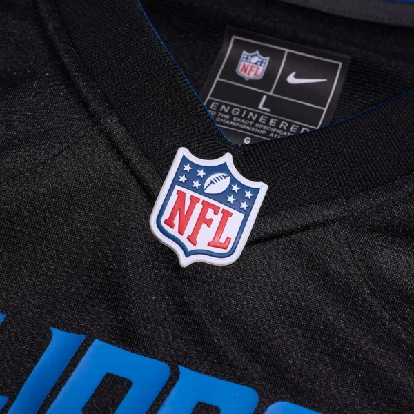 Jahmyr gibbs detroit lions nike 2nd alternate game jersey Black XL