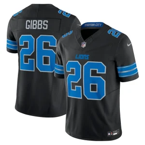 Jahmyr gibbs detroit lions nike 2nd alternate vapor f.u.s.e. limited jersey Black