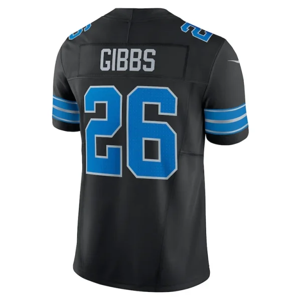 Jahmyr gibbs detroit lions nike 2nd alternate vapor f.u.s.e. limited jersey Black L