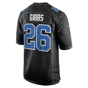 Jahmyr gibbs detroit lions nike fashion jersey Carbon black L