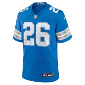 Jahmyr gibbs detroit lions nike game jersey Blue M