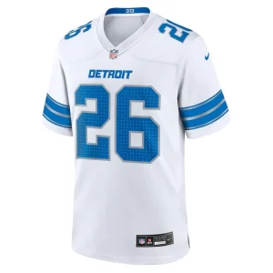 Jahmyr gibbs detroit lions nike game jersey White M