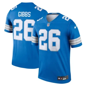 Jahmyr gibbs detroit lions nike team legend player performance top Blue