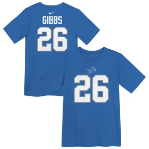 Jahmyr gibbs detroit lions nike toddler player name number t shirt Blue