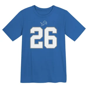 Jahmyr gibbs detroit lions nike toddler player name number t shirt Blue 3T