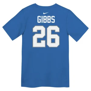 Jahmyr gibbs detroit lions nike toddler player name number t shirt Blue 4T