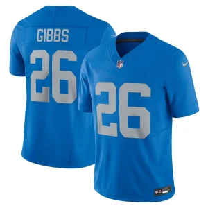 Jahmyr gibbs detroit lions nike vapor f.u.s.e. alternate limited jersey Blue