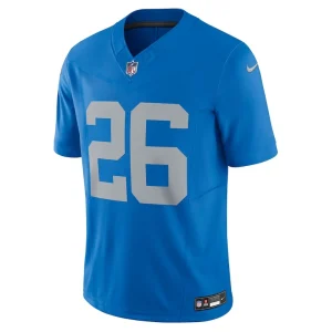 Jahmyr gibbs detroit lions nike vapor f.u.s.e. alternate limited jersey Blue M