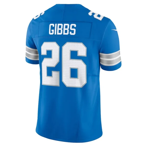 Jahmyr gibbs detroit lions nike vapor f.u.s.e. limited jersey Blue L