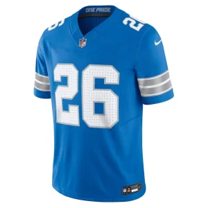 Jahmyr gibbs detroit lions nike vapor f.u.s.e. limited jersey Blue M