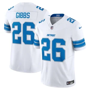 Jahmyr gibbs detroit lions nike vapor f.u.s.e. limited jersey White