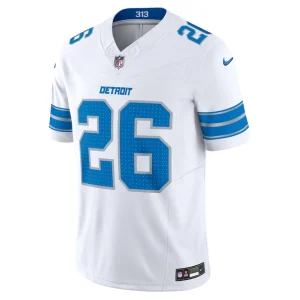 Jahmyr gibbs detroit lions nike vapor f.u.s.e. limited jersey White M