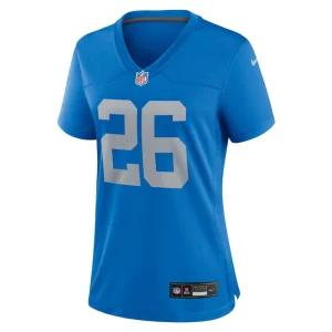 Jahmyr gibbs detroit lions nike womens alternate game jersey Blue M