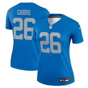 Jahmyr gibbs detroit lions nike womens alternate legend player performance top Blue